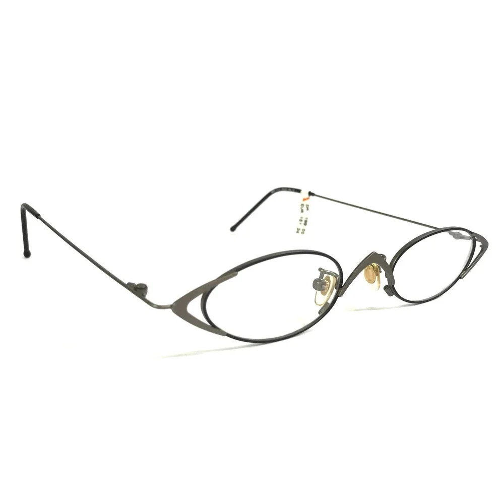 Select Eyeglasses Frames MOD 5111 COL 21 Black Matte Silver Wire Rim 45-22-135